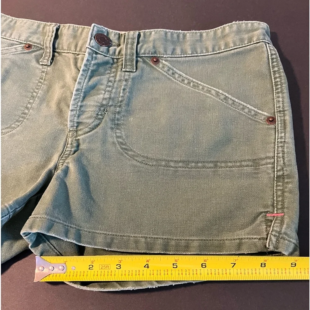 Abercrombie & Fitch Shorts Green 100% Cotton Size 0 - Picture 8 of 8